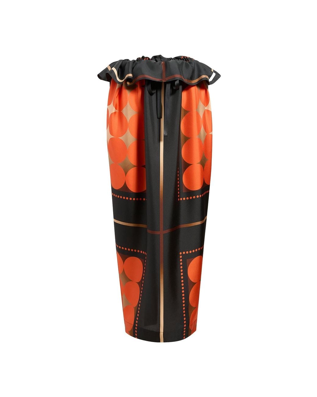 Khaite Red Printed Skirt