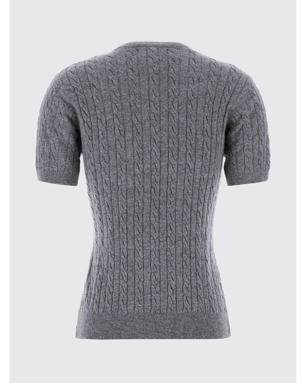 GIMAGUAS Gray Rina Cable-Knit Sweater