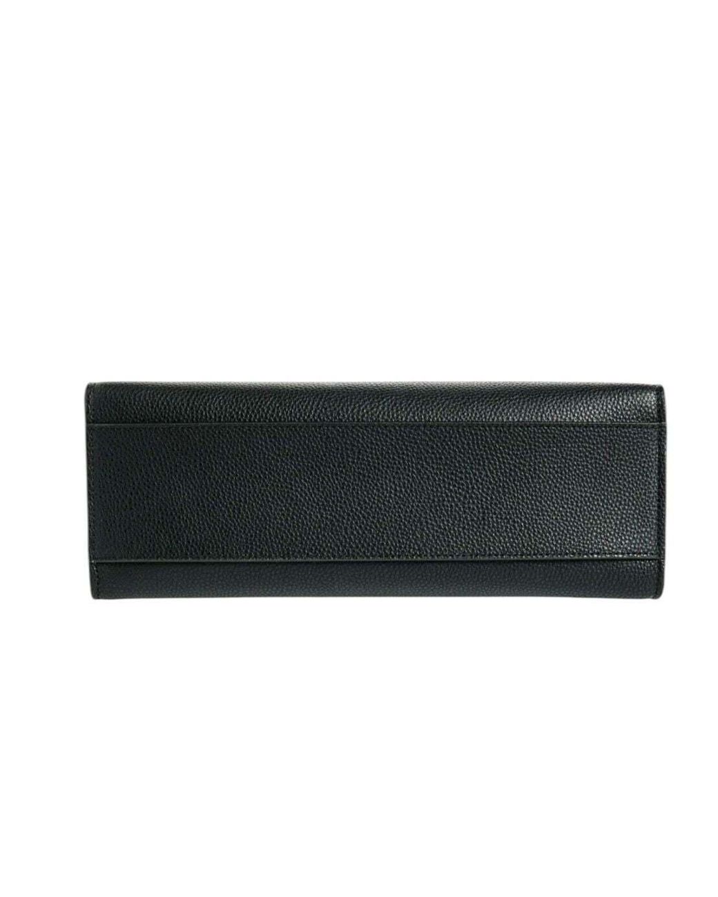 Marc Jacobs Black Logo-Print Leather Tote Bag