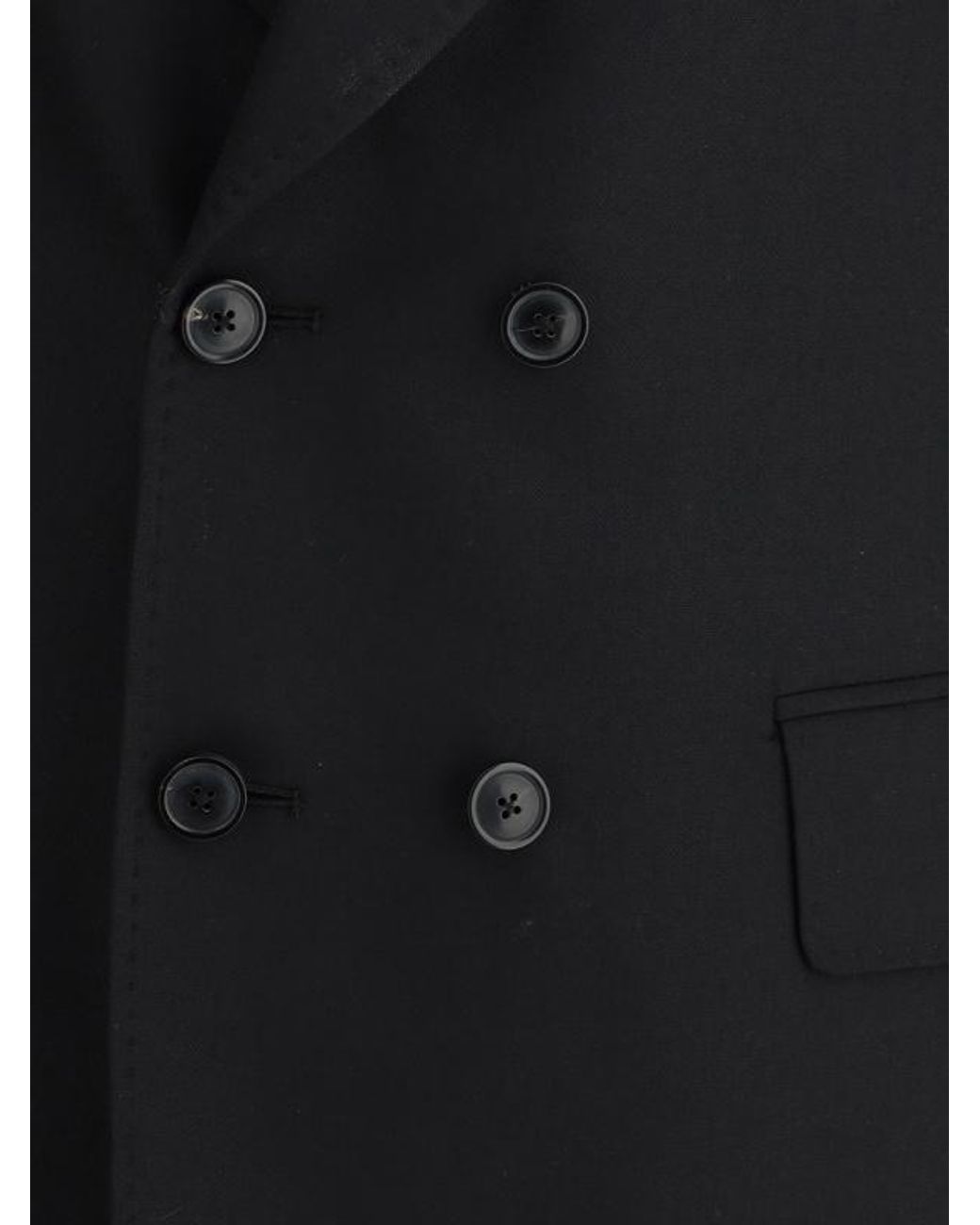 Our Legacy Black Double-Breasted Jacket for men