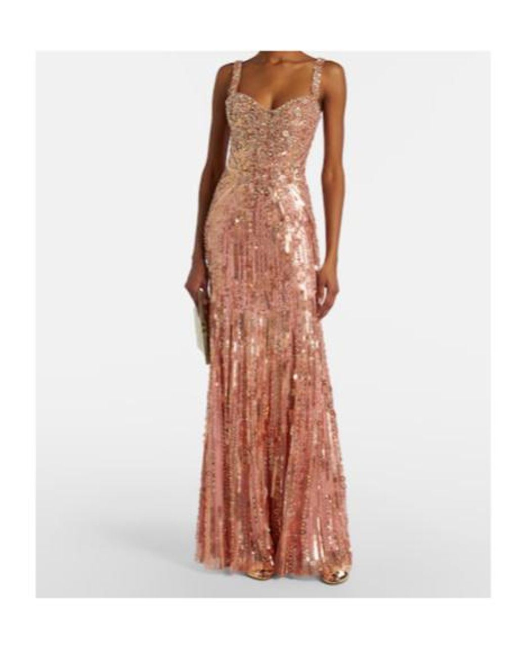 Jenny Packham White Da Vinci Embellished Bustier Gown