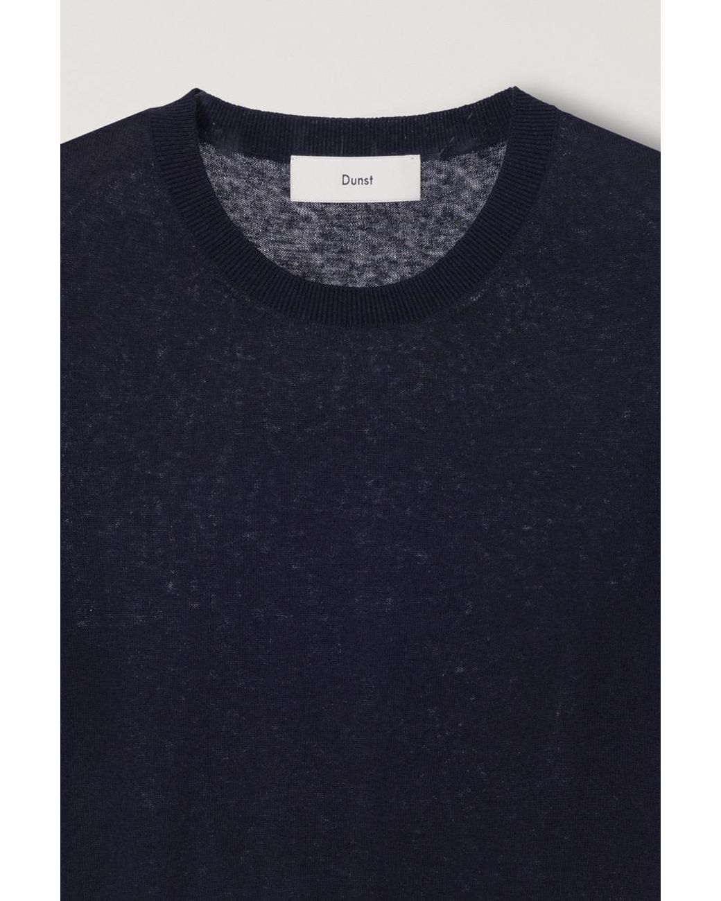 DUNST Blue Short-Sleeve Sweater for men