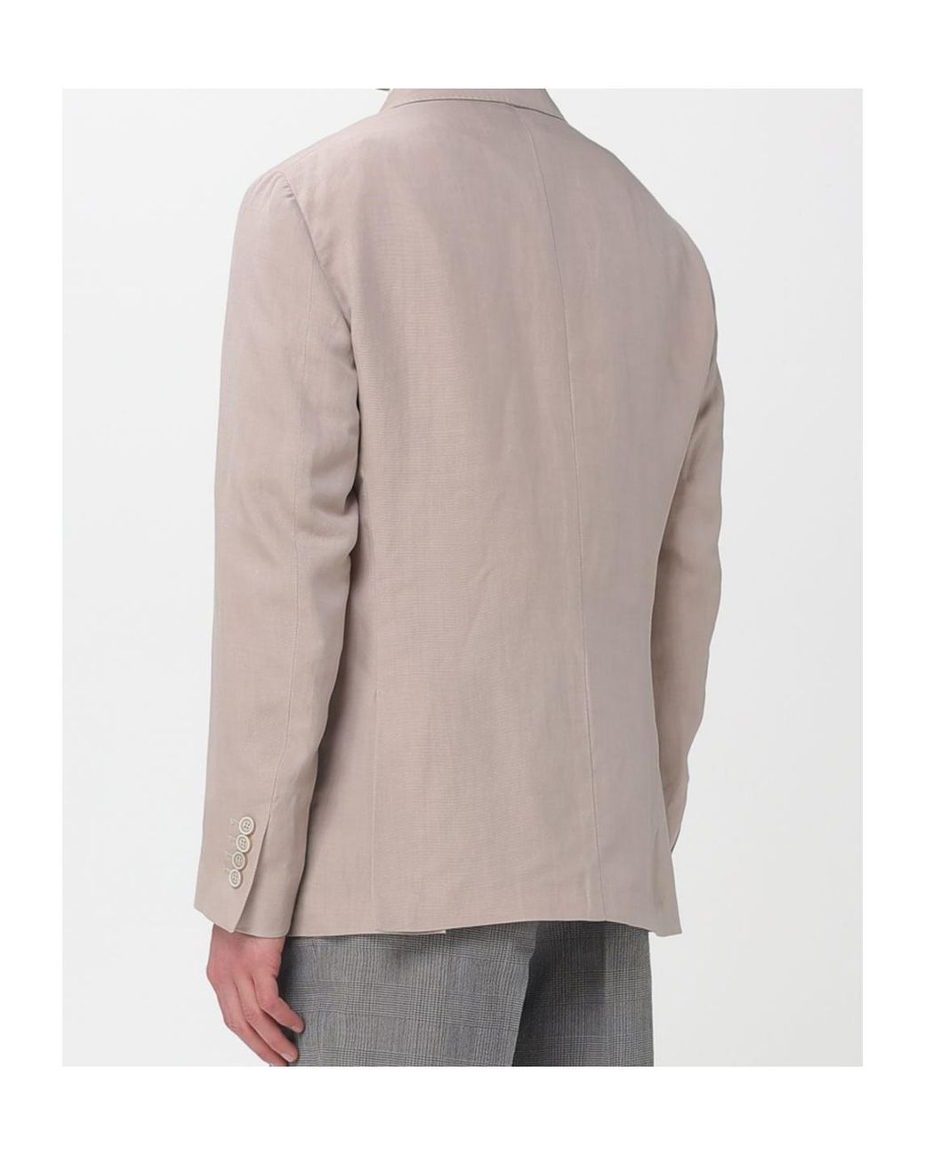 Eleventy Gray Single-Breasted Patch-Pocket Blazer for men