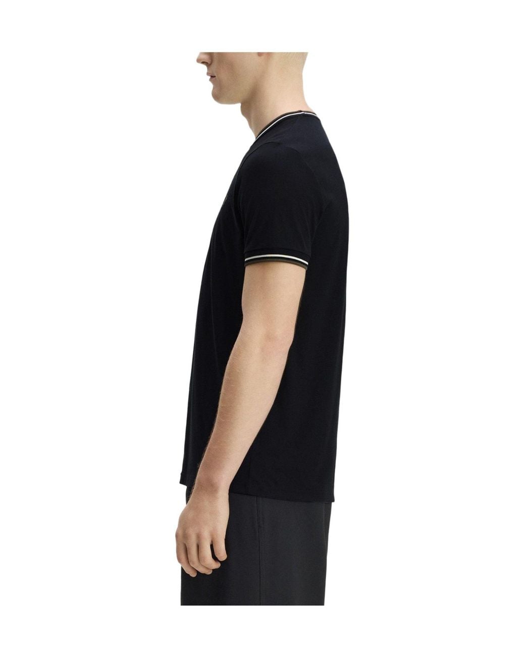 Fred Perry Black Classic Shortsleeve Tshirt for men