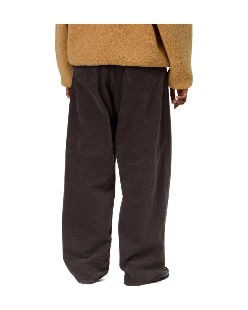 Carhartt Brown Brandon Corduroy Logo-Patch Trousers