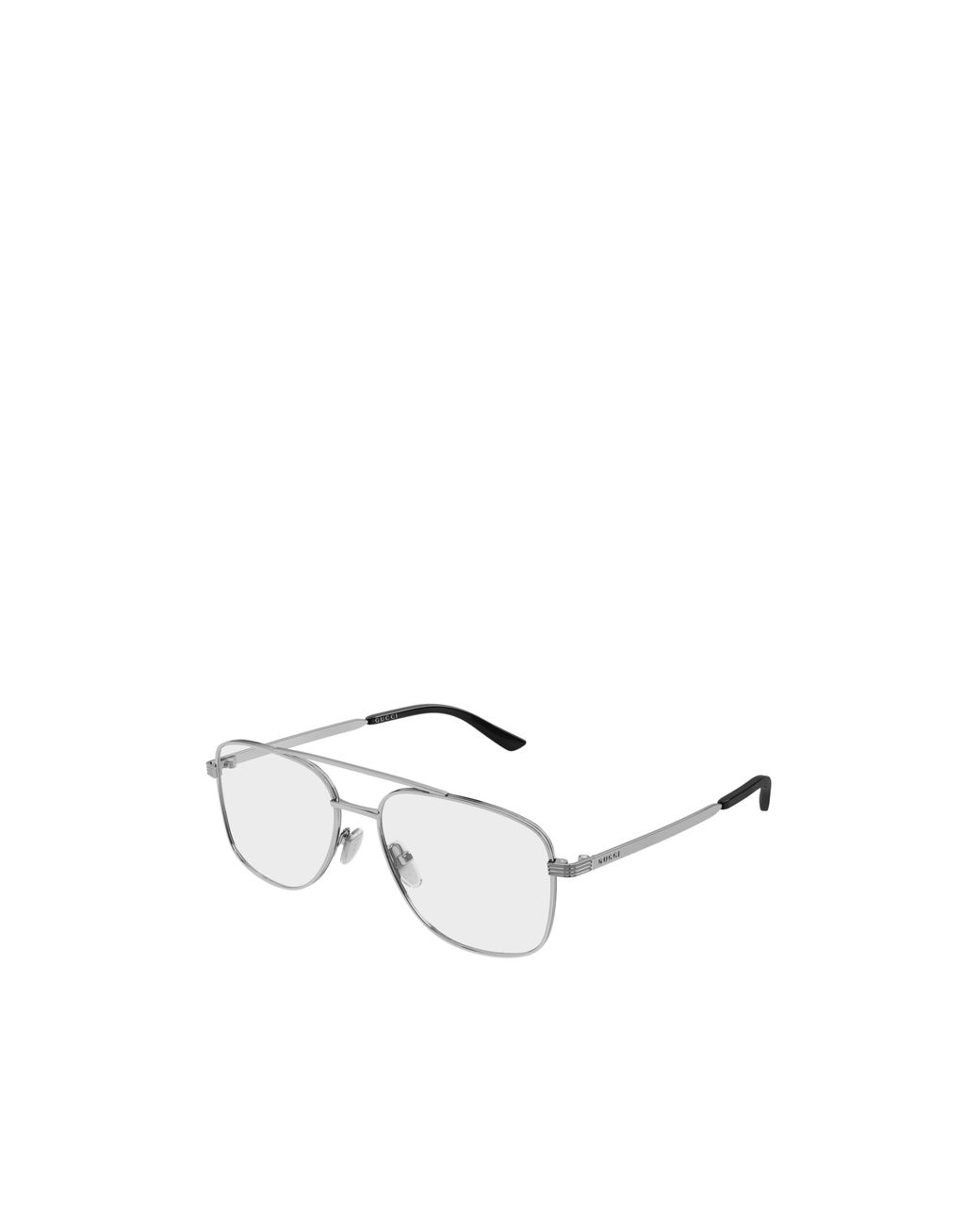 Gucci White Aviator Eyeglasses for men