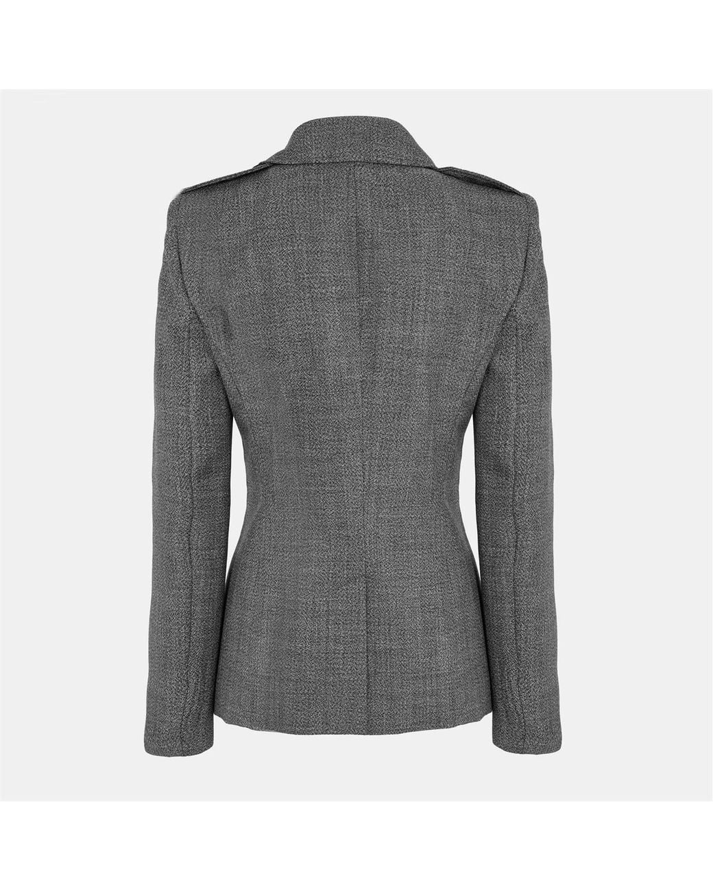 McQueen Gray Slim-Fit Suit Jacket