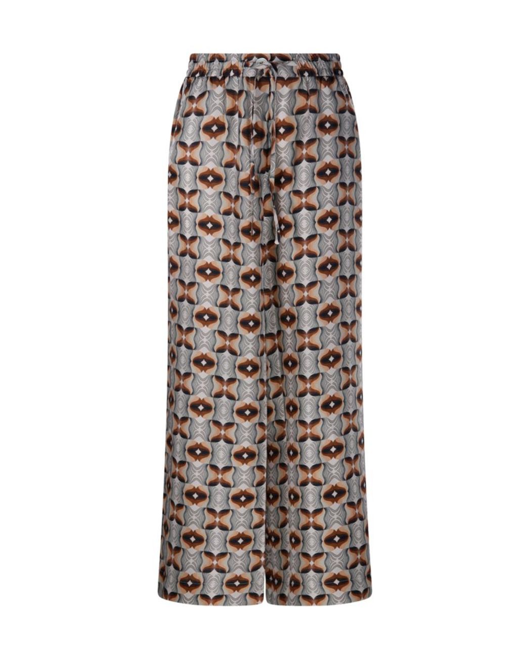 Pierre Louis Mascia Multicolor Aloe Printed Wide-Leg Pants
