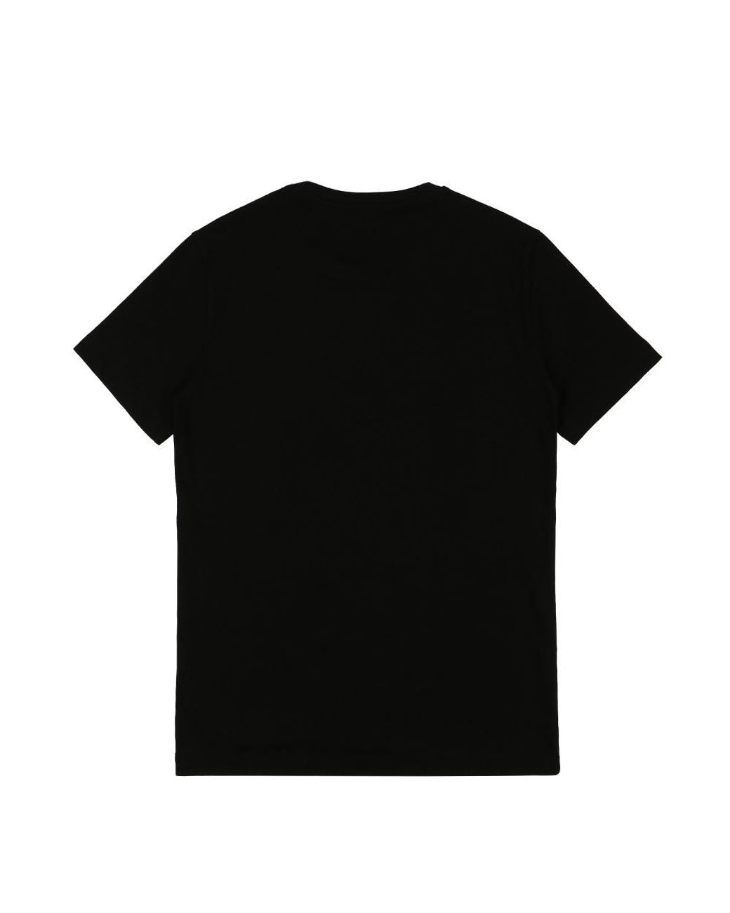 EA7 Black Logo T-Shirt With Round Neck for men