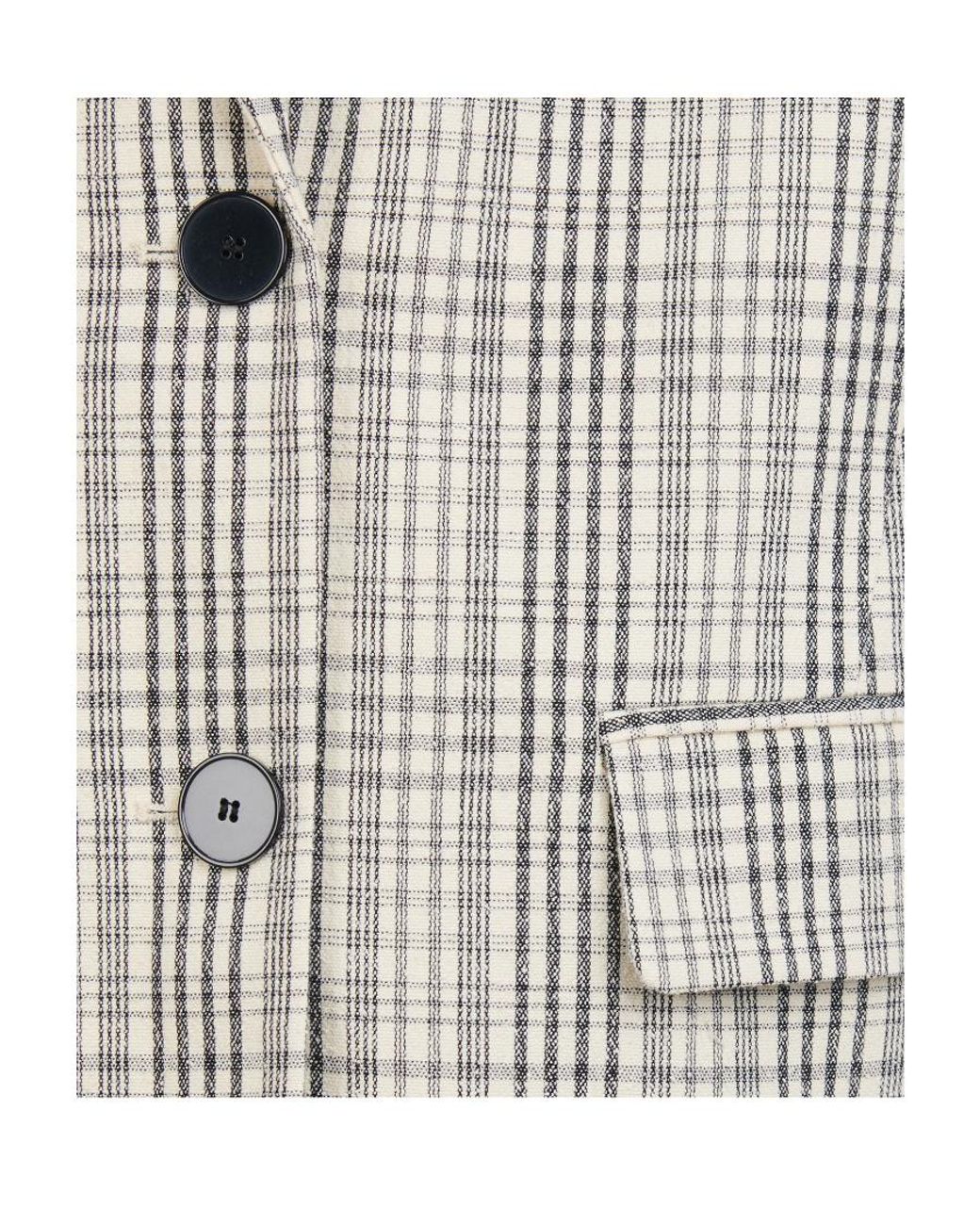 Isabel Marant Gray Checked Suit Coat