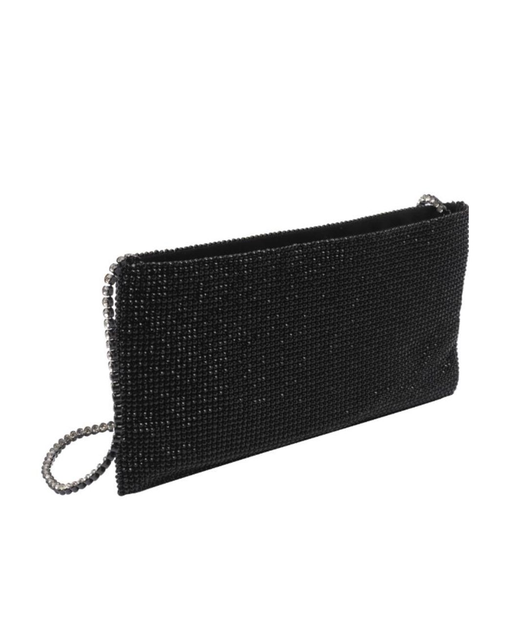 Benedetta Bruzziches Black Die Another Day Embellished Zipped Shoulder Bag