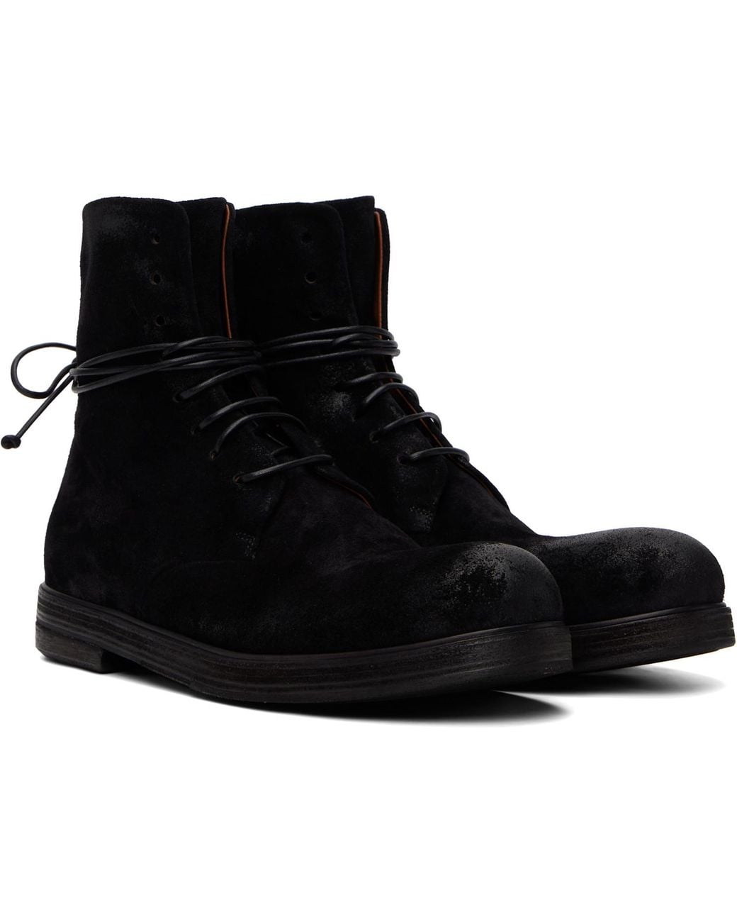 Marsèll Black Zucca Zeppa Ankle Boots for men