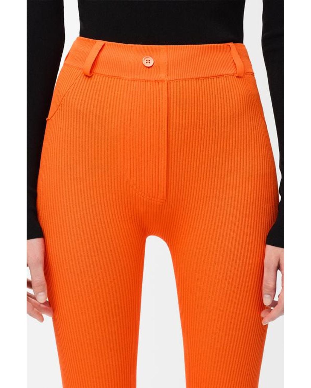 Loewe Orange Elasticated Waist Slim Fit Leggings