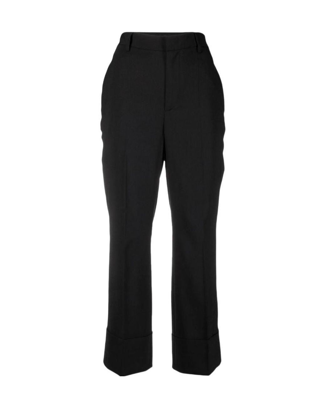 DSquared² Black Cropped Flare Trousers