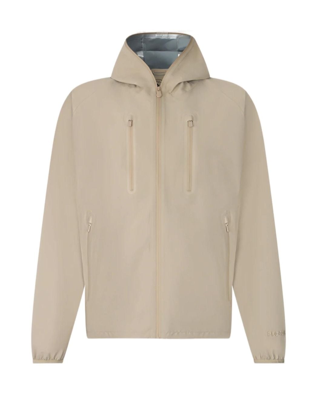 Save The Duck Natural Zip-Pocket Hooded Jacket for men