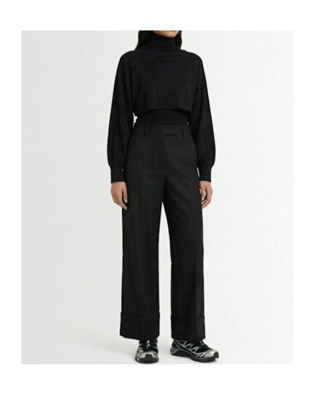 Yohji Yamamoto Black Wool Knit Sweater