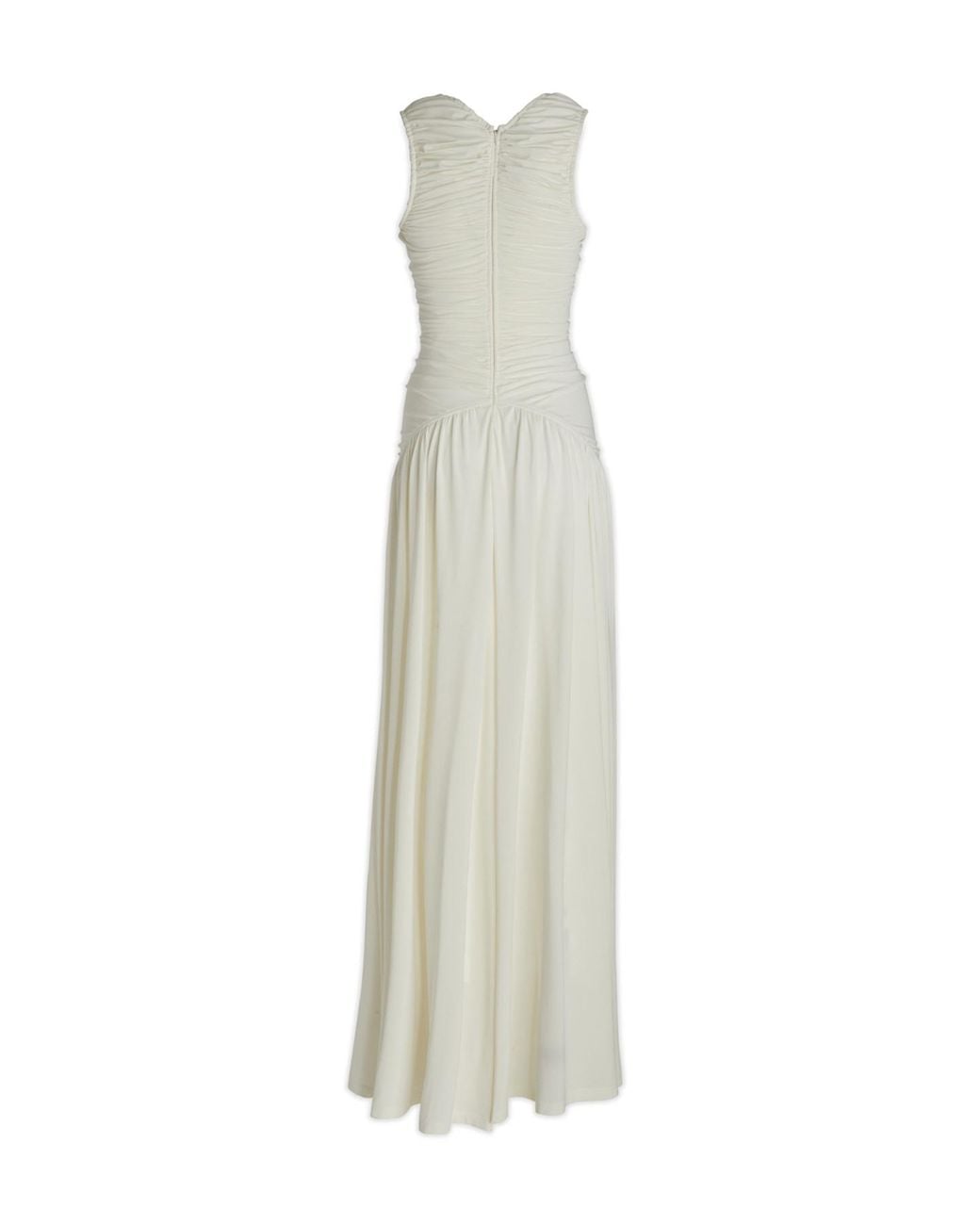 N°21 White V-Neck Pleated Dress