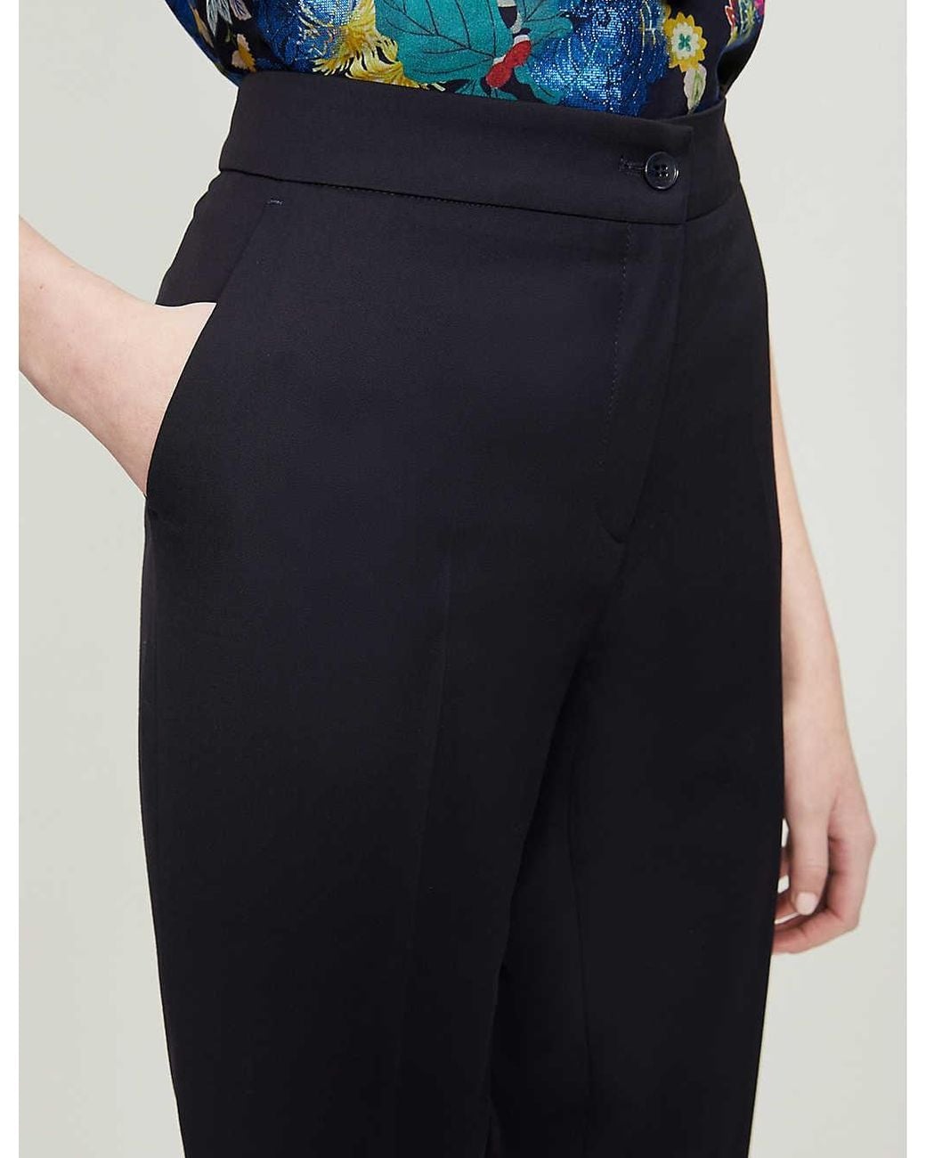 Etro Blue Straight Leg Trousers