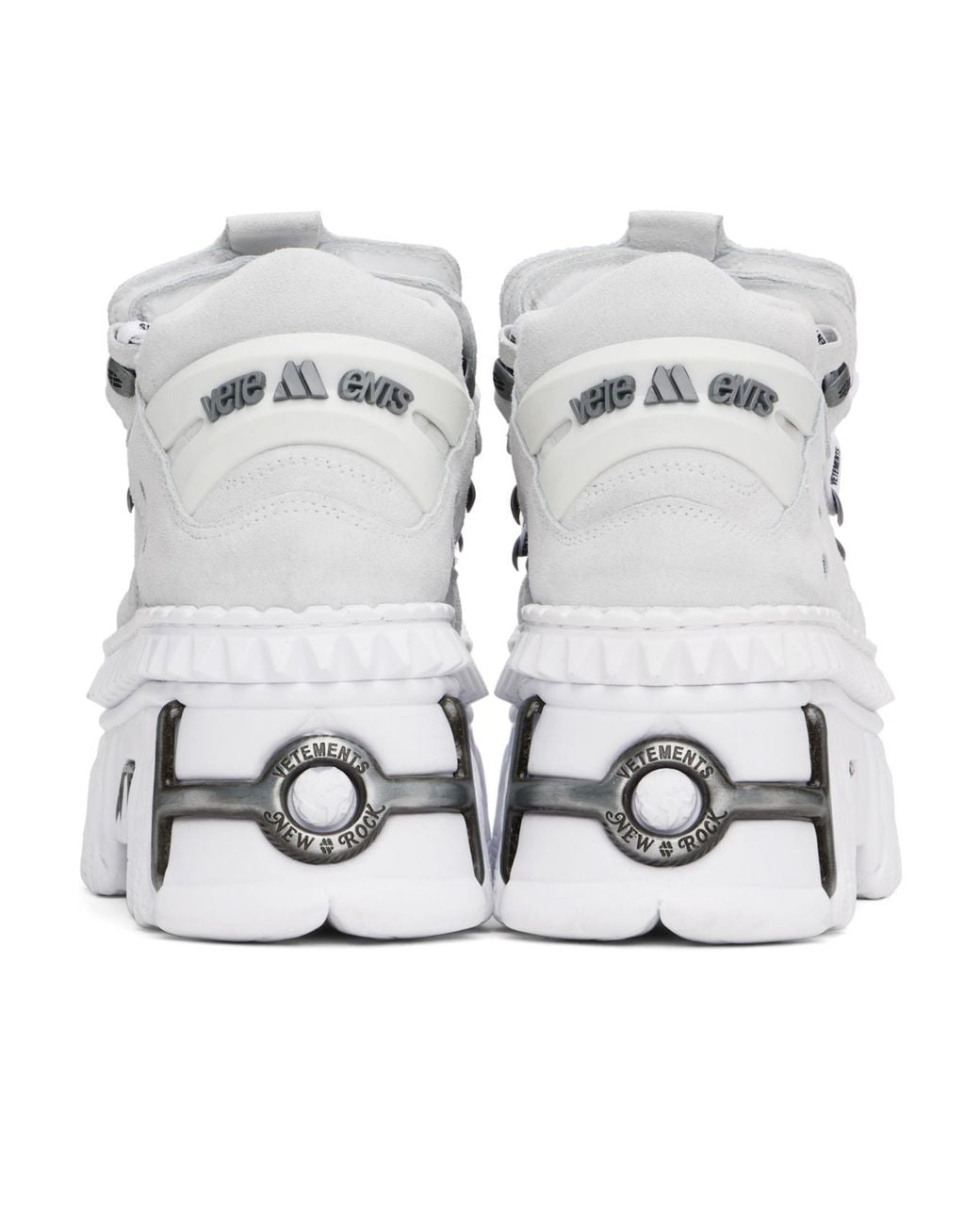 Vetements White X New Rock Platform Sneakers for men