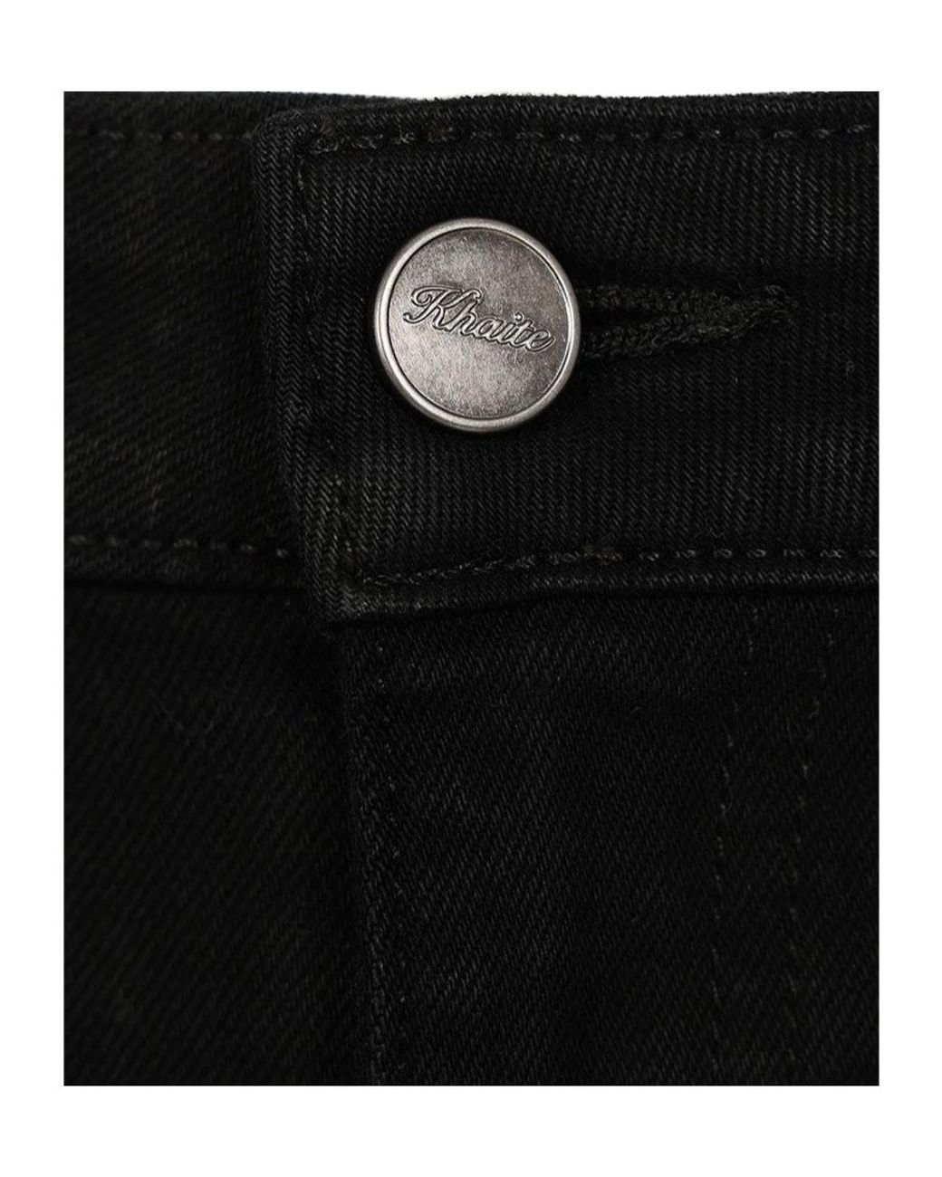 Khaite Black Dane Stretch Jeans