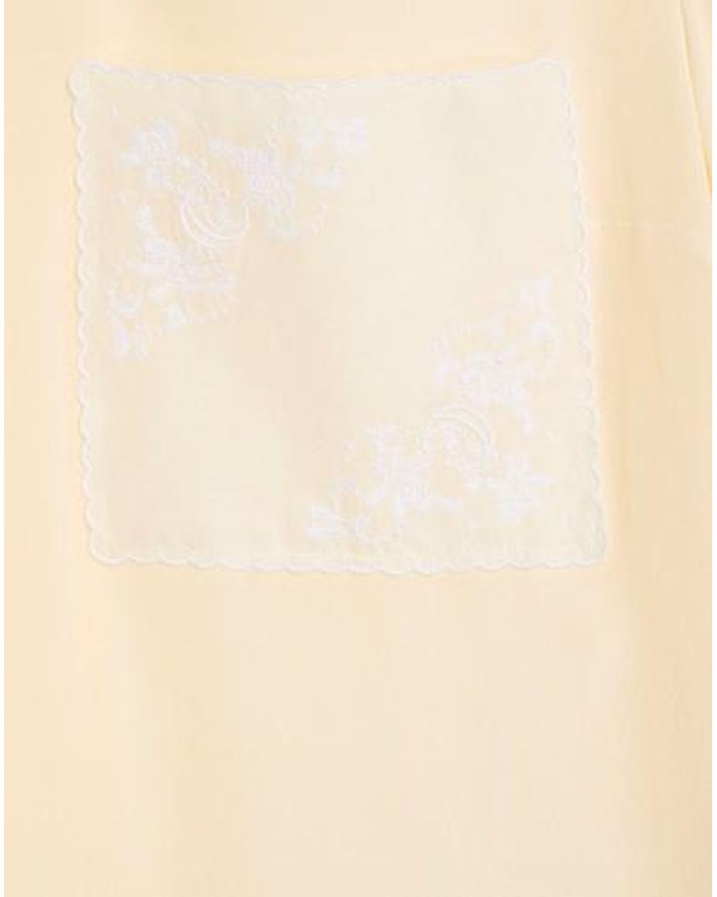 Chloé White Solid Color Chiffon Top