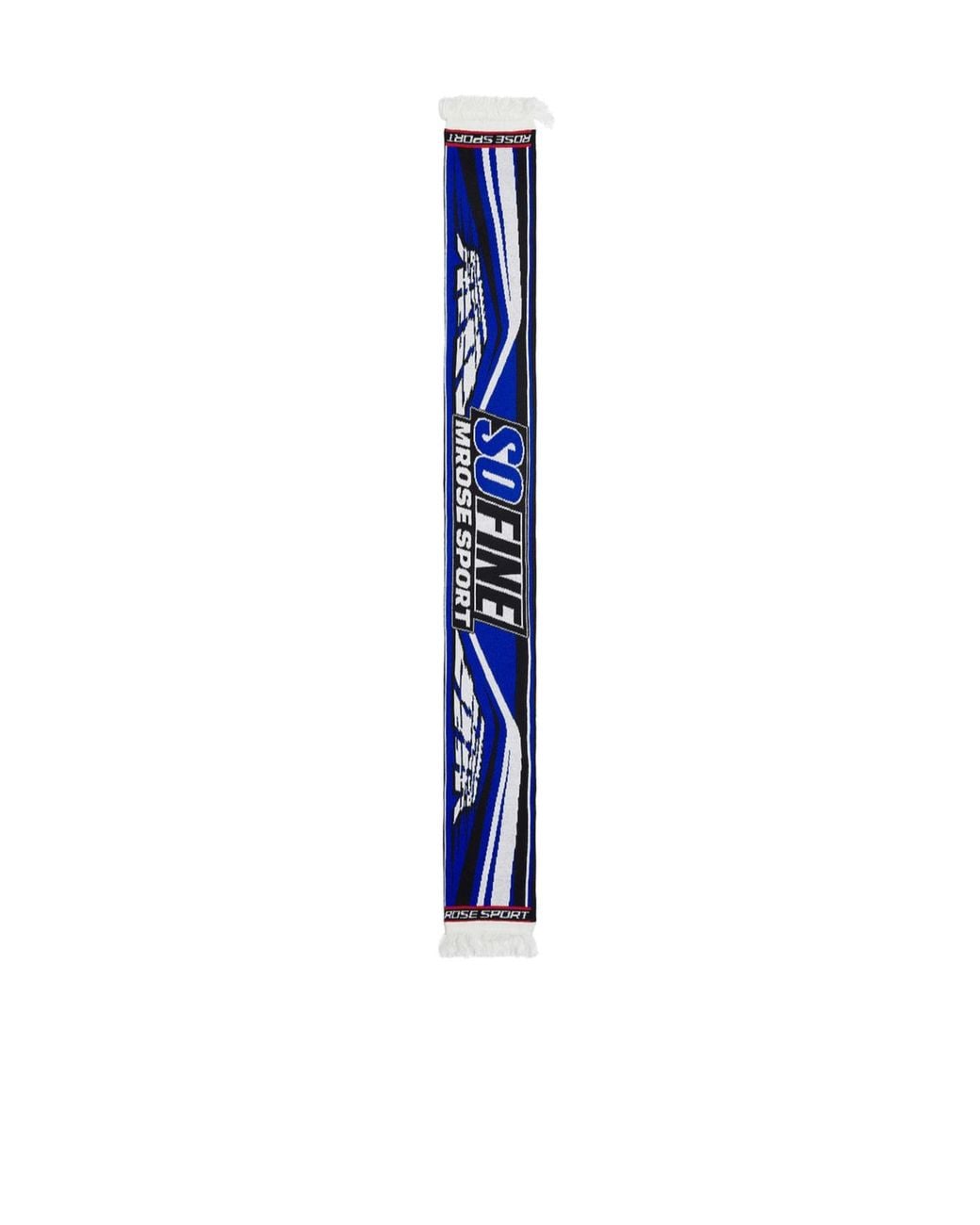 Martine Rose Blue Fringed Scarf for men