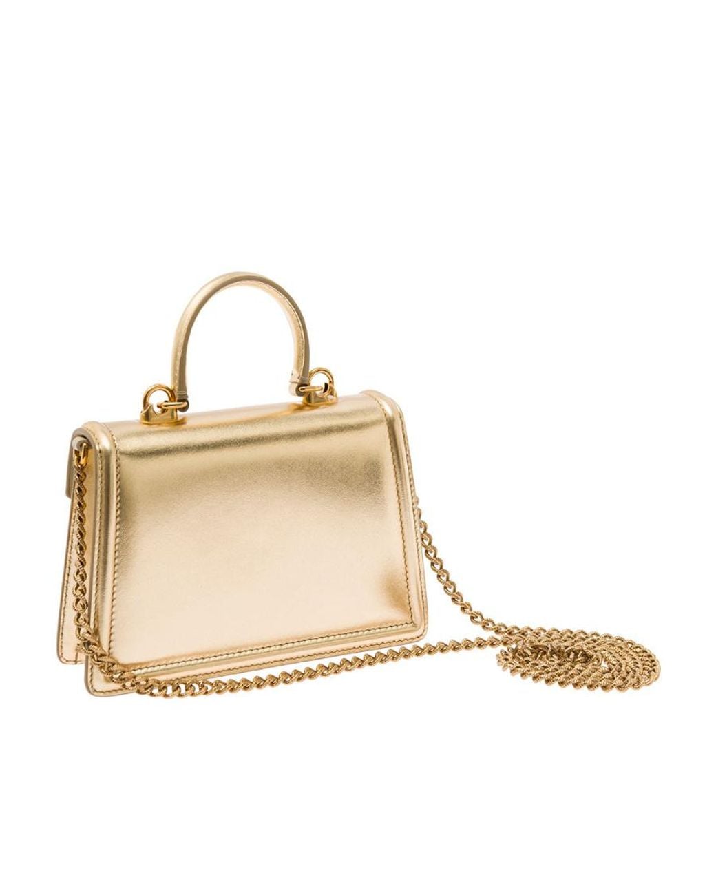 Dolce & Gabbana Metallic Devotion Heart Embellished Crossbody Bag