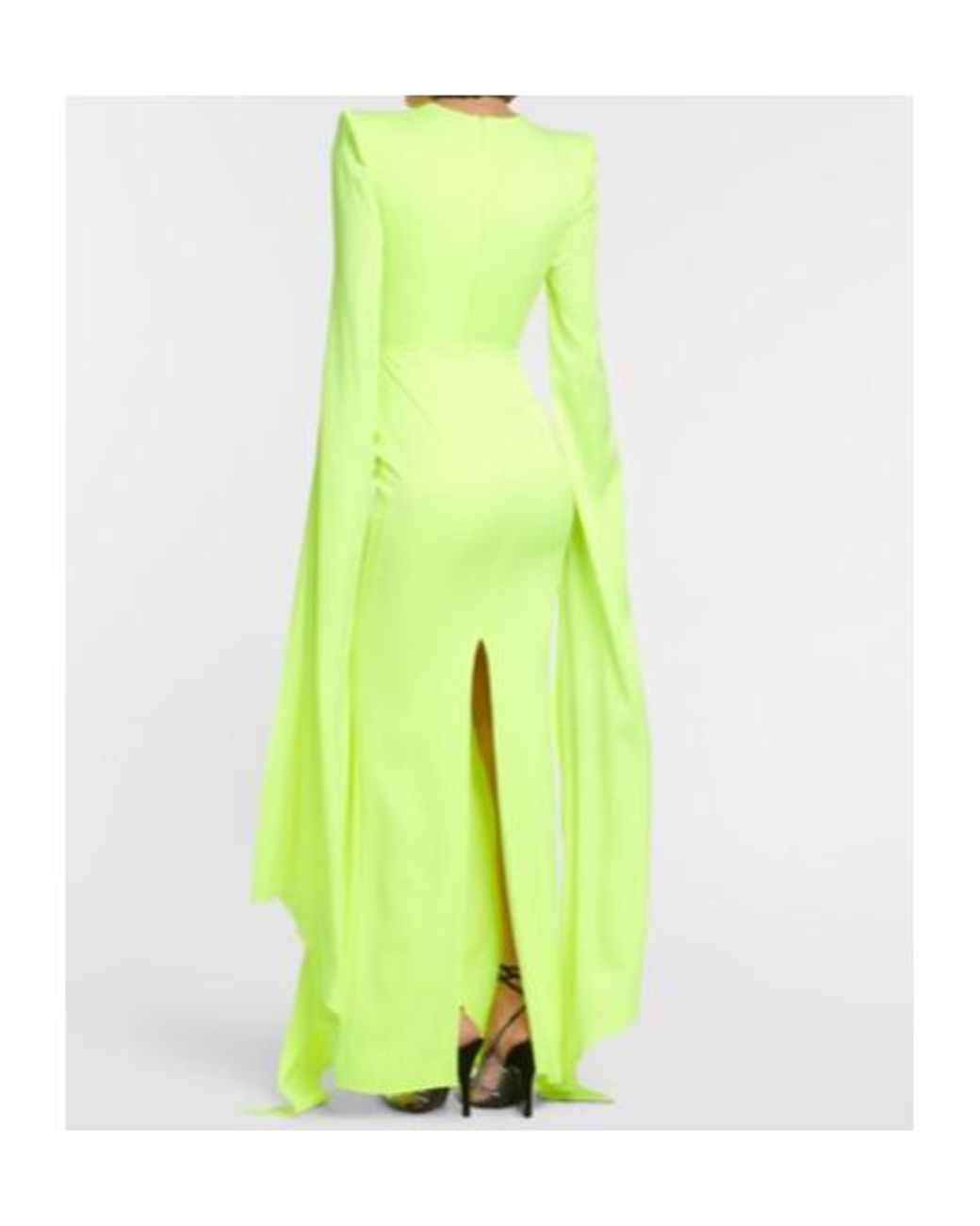Alex Perry Yellow Bennett Satin Gown