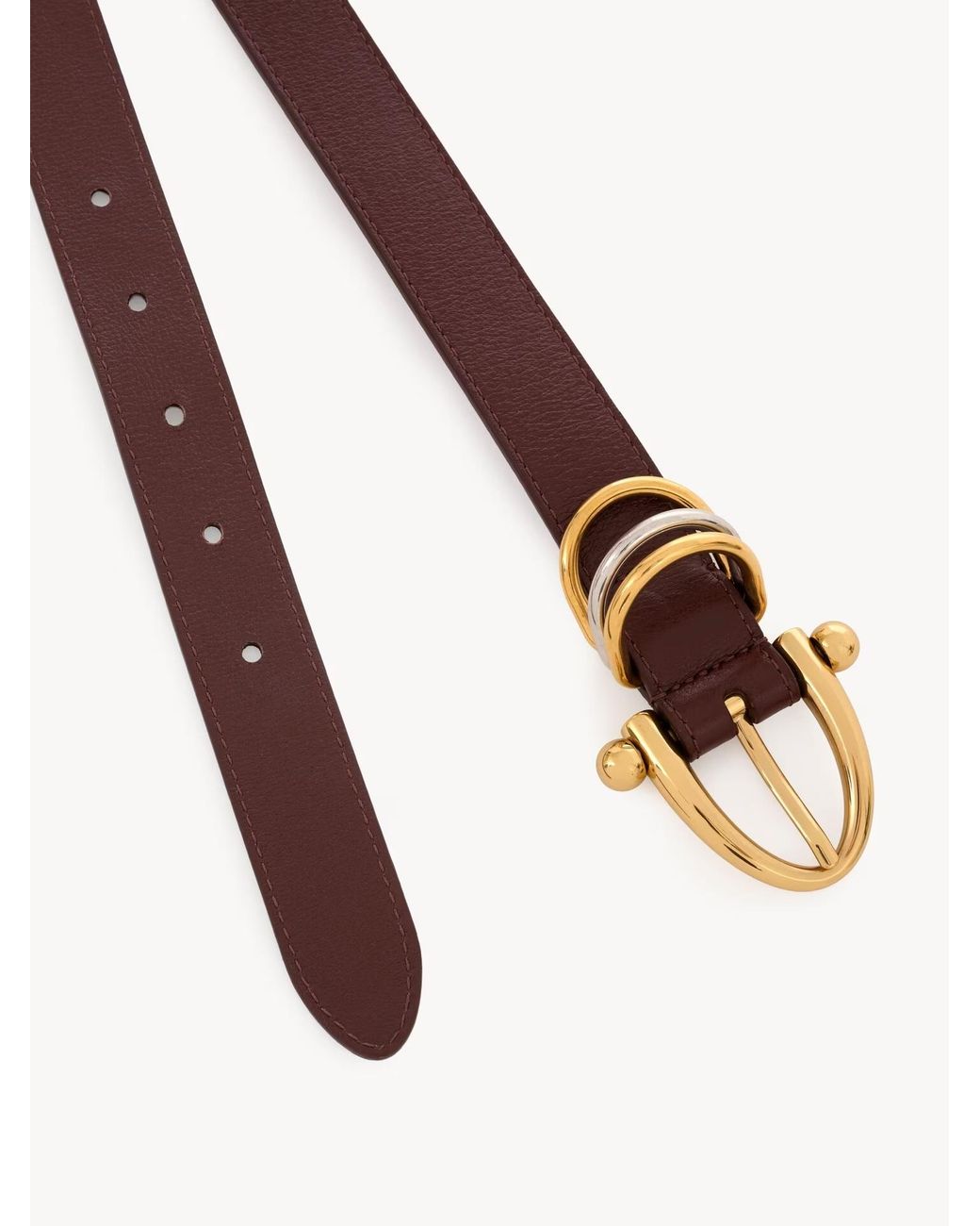 Chloé White Chloé Bracelet Buckle Belt