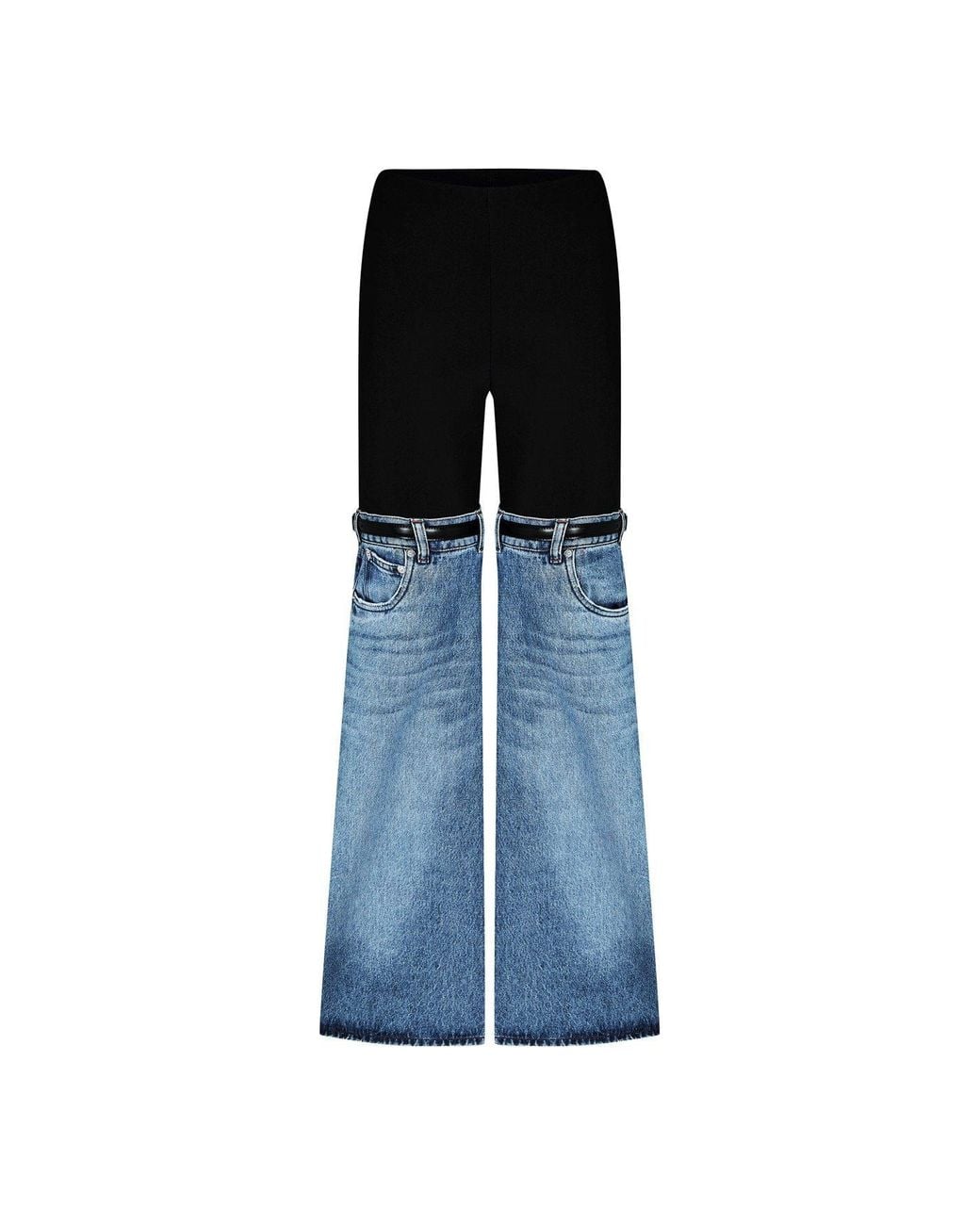 Coperni Blue Elastic Waist Flared Trousers