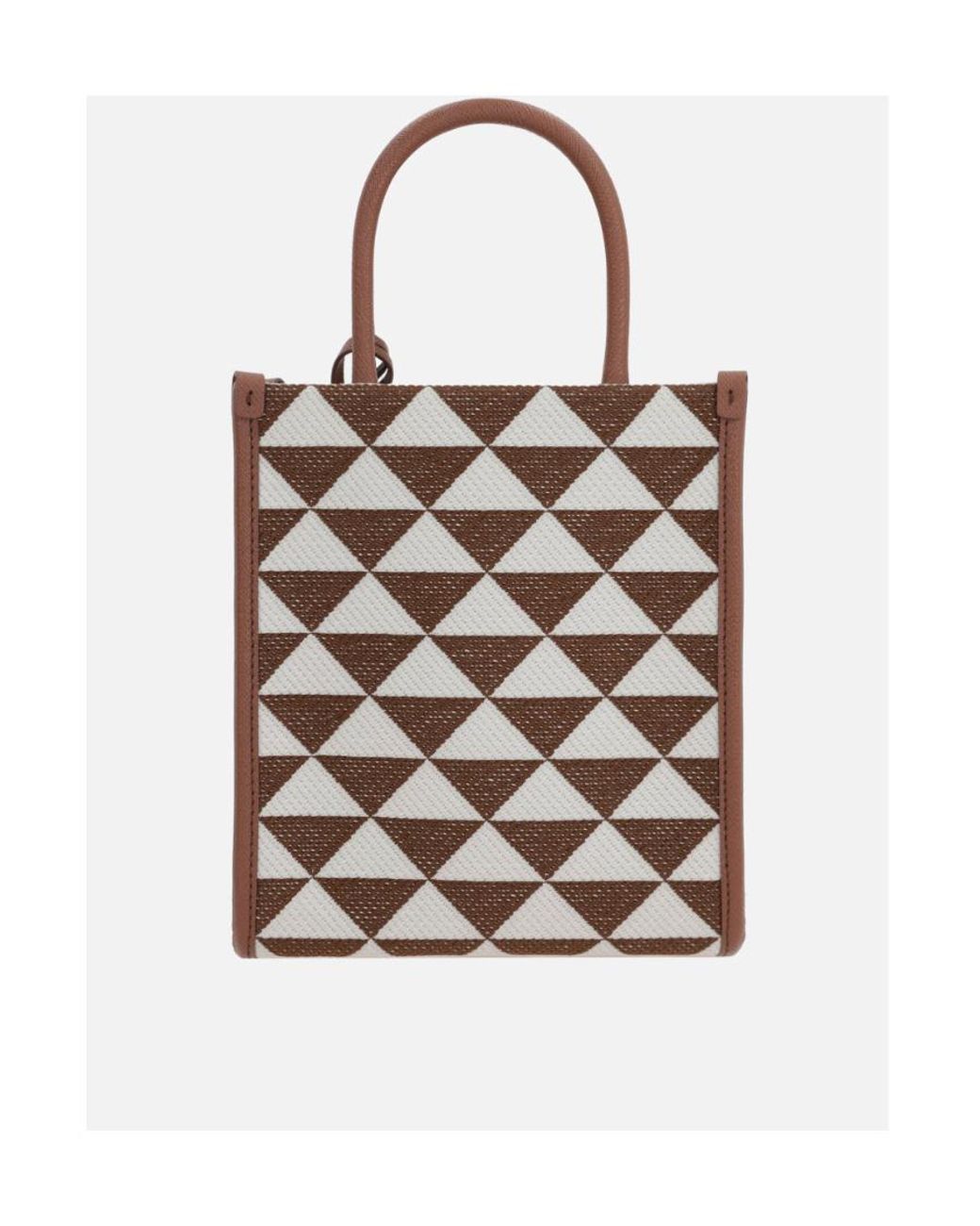 Prada Brown Symbole Logo Shoulder Bag
