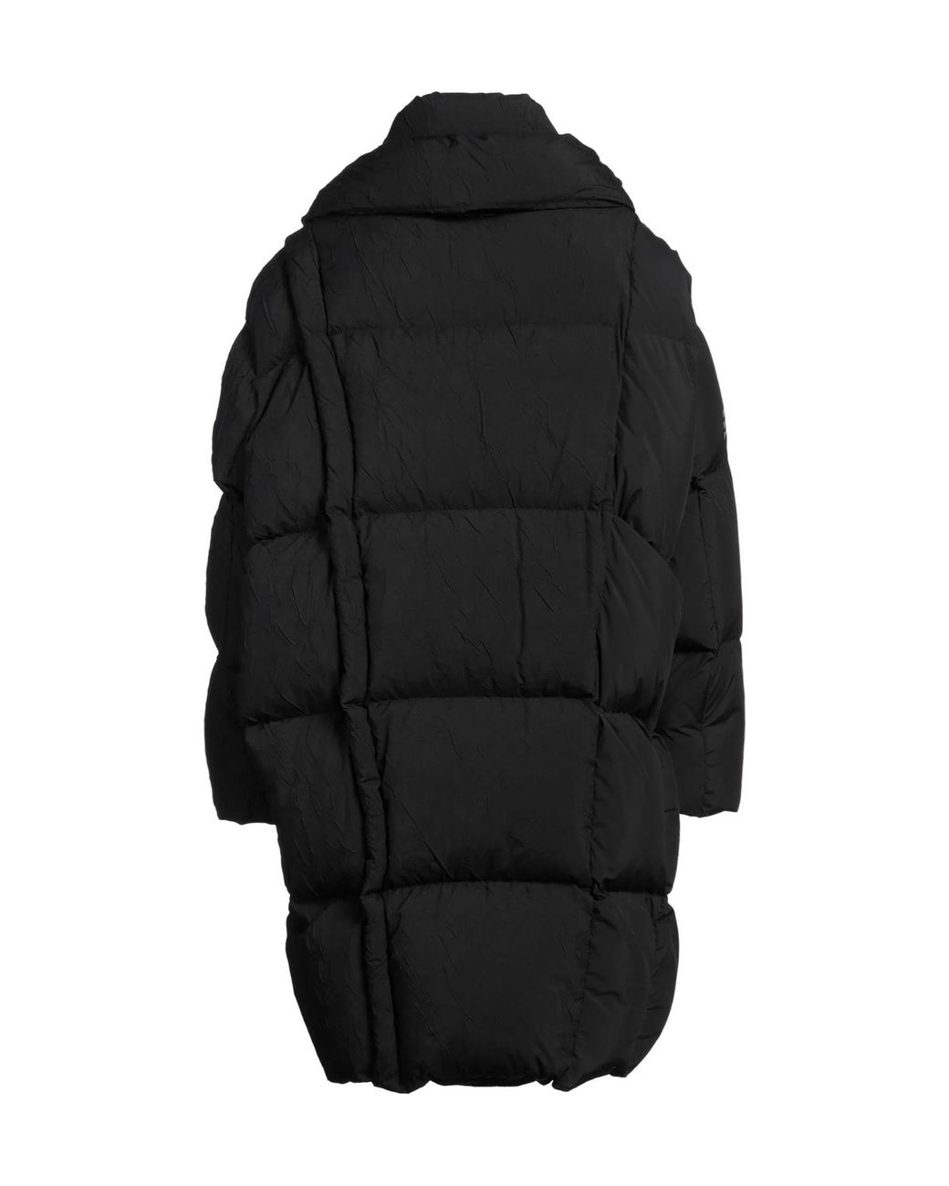 MM6 by Maison Margiela Black Printed Longsleeve Down Coat