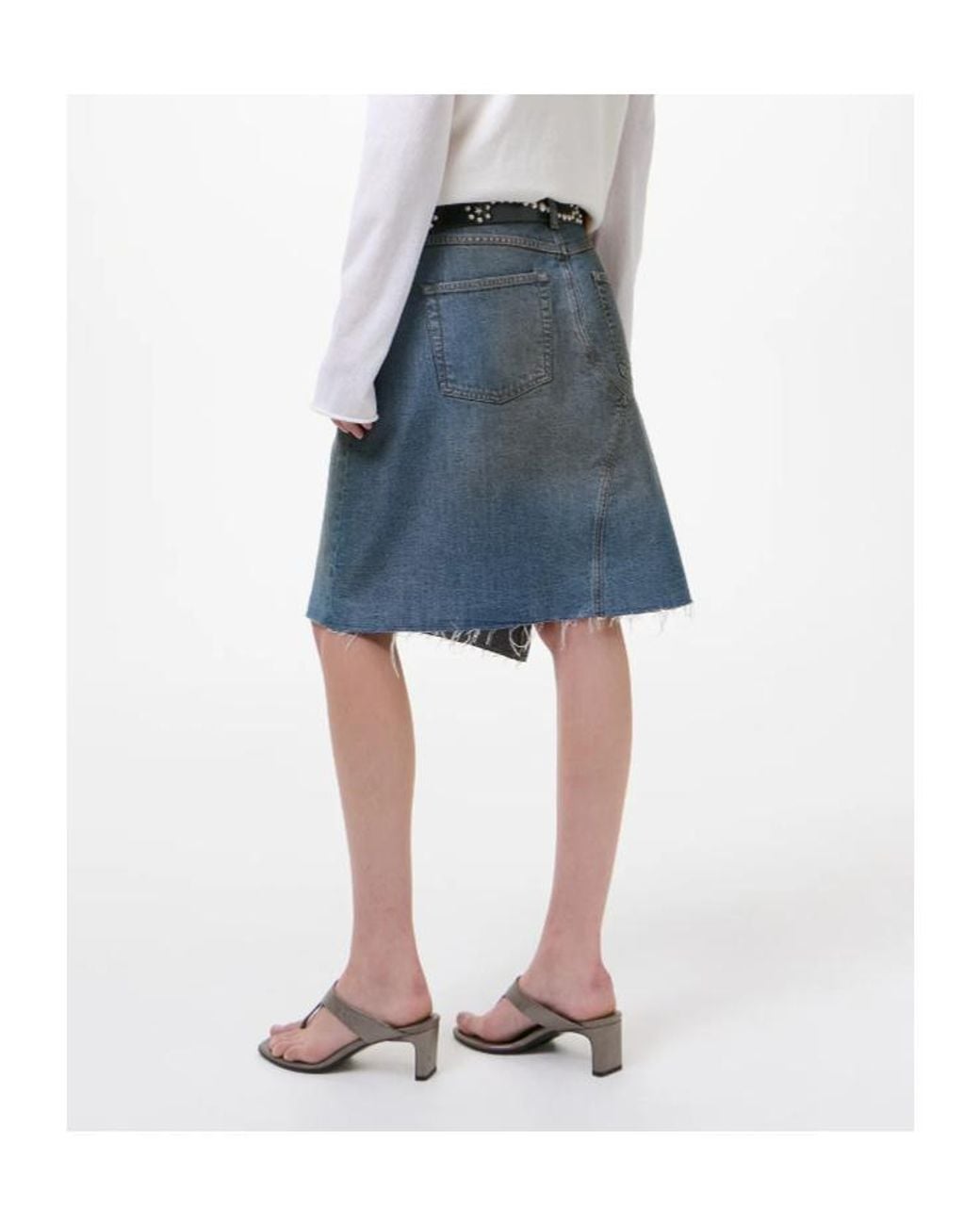 Our Legacy Blue Midi Craft Skirt
