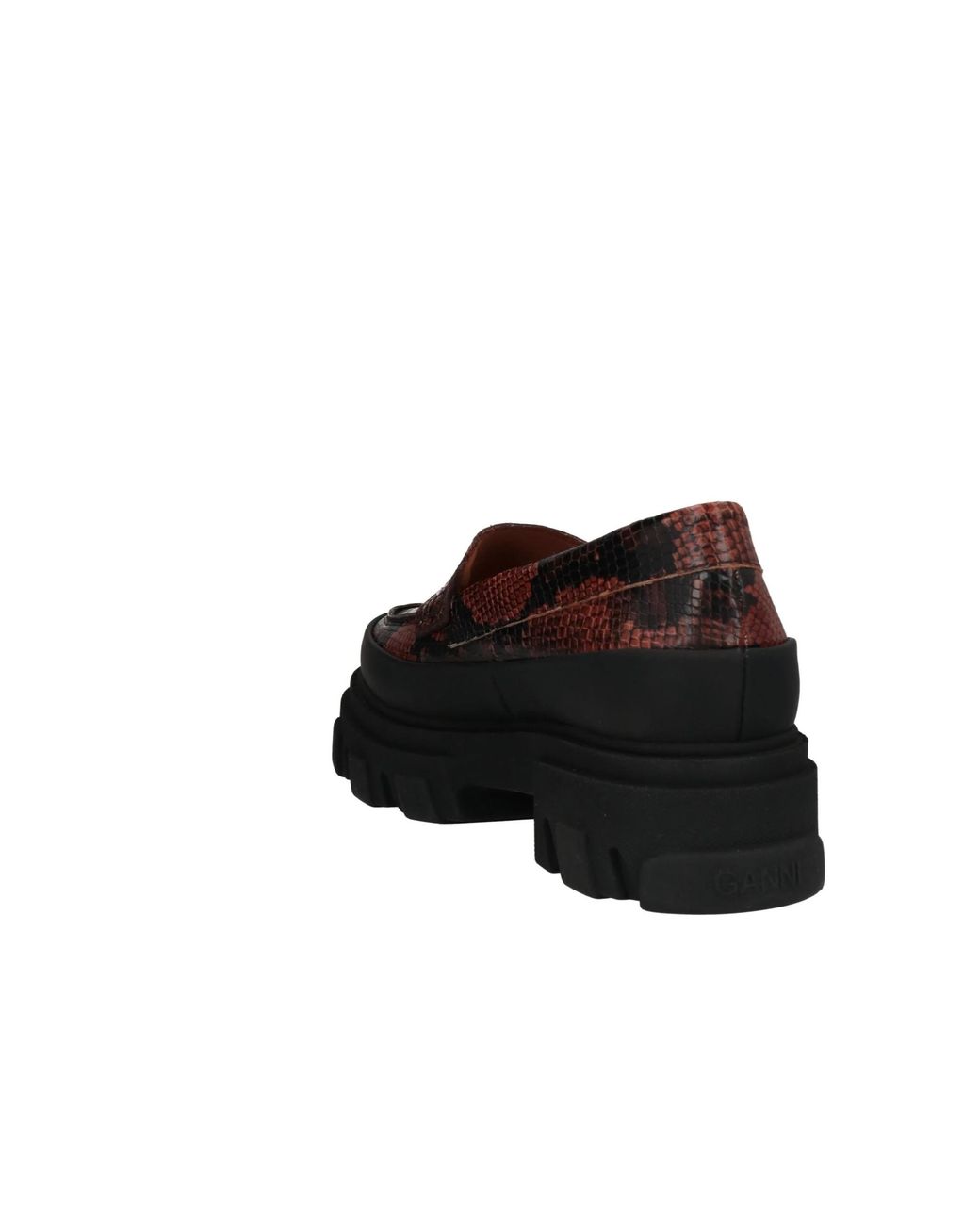 Ganni Brown Fashion Versatile Two-Tone Loafers