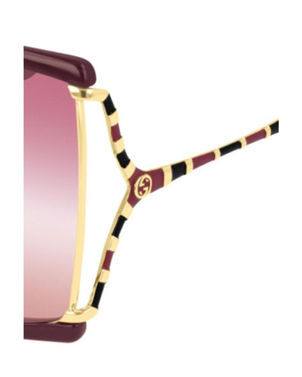 Gucci Pink Logo Details Sunglasses