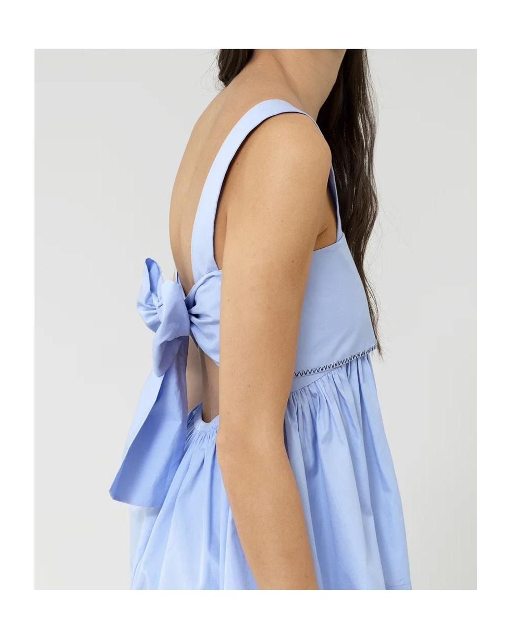Chloé Blue Pleated Detail Vest
