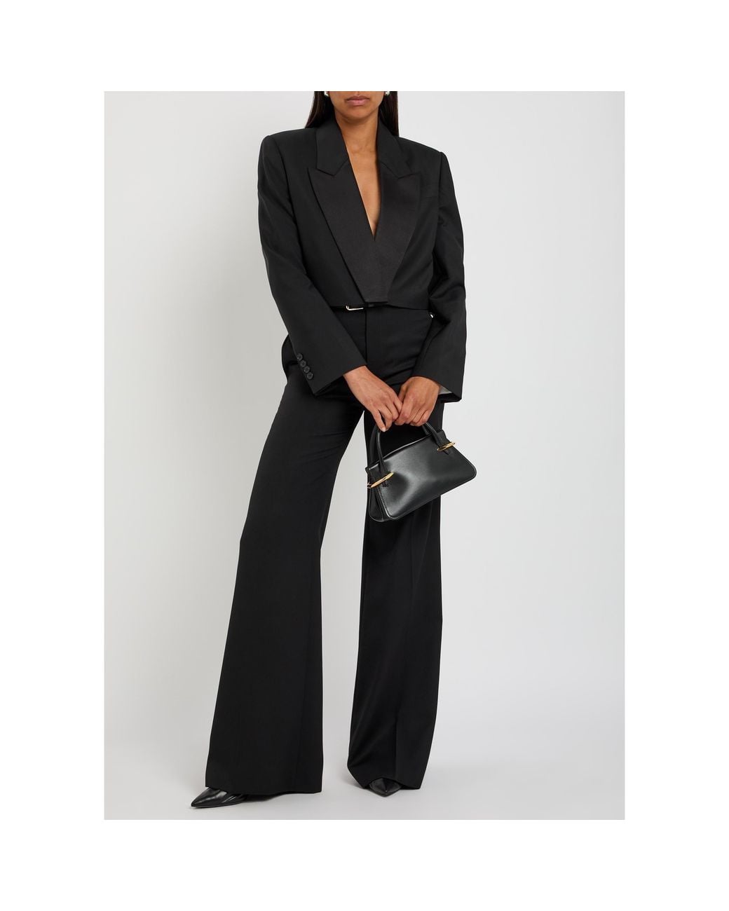 Givenchy Black Cropped Blazer