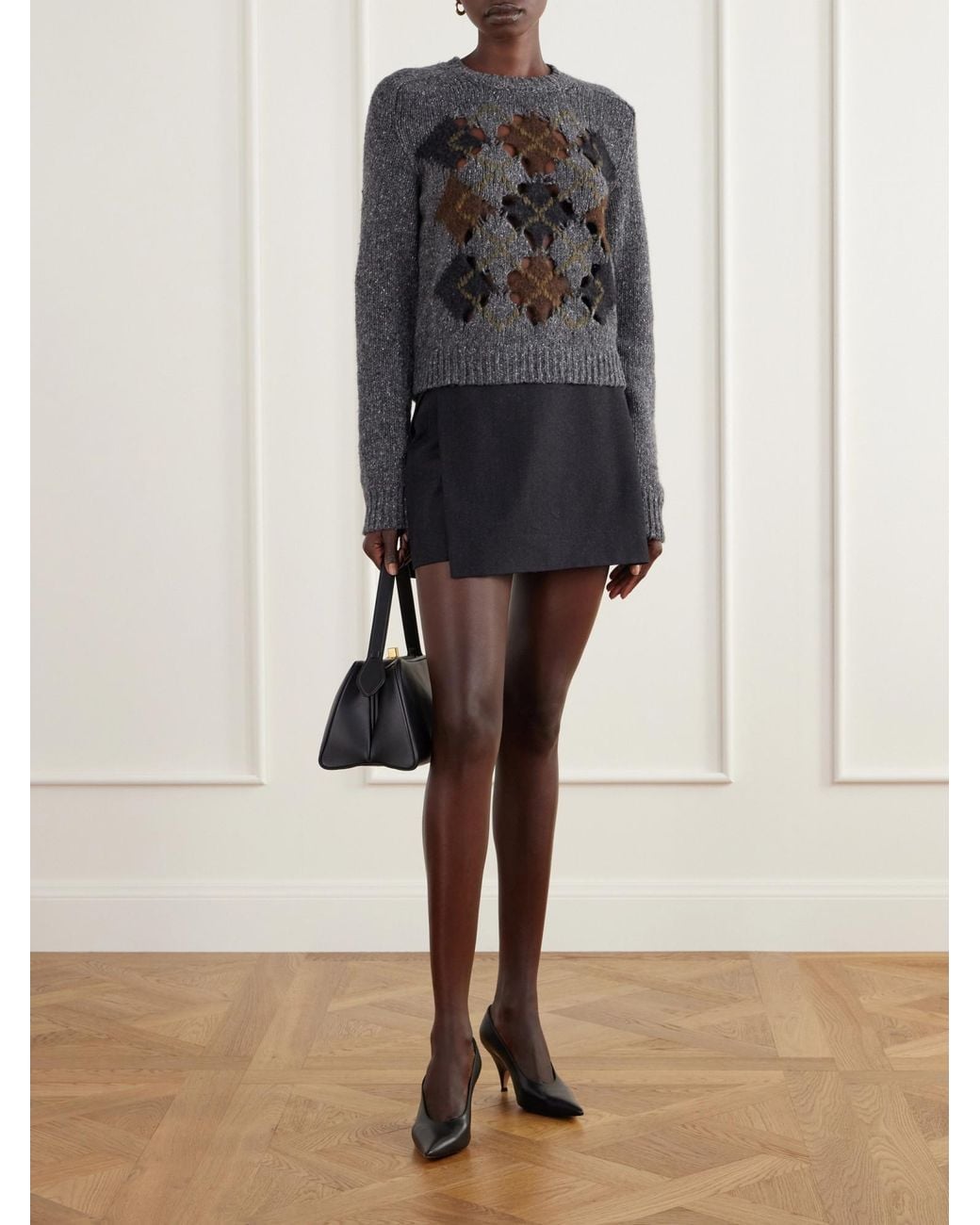 Kallmeyer Gray Wool-Blend Sweater