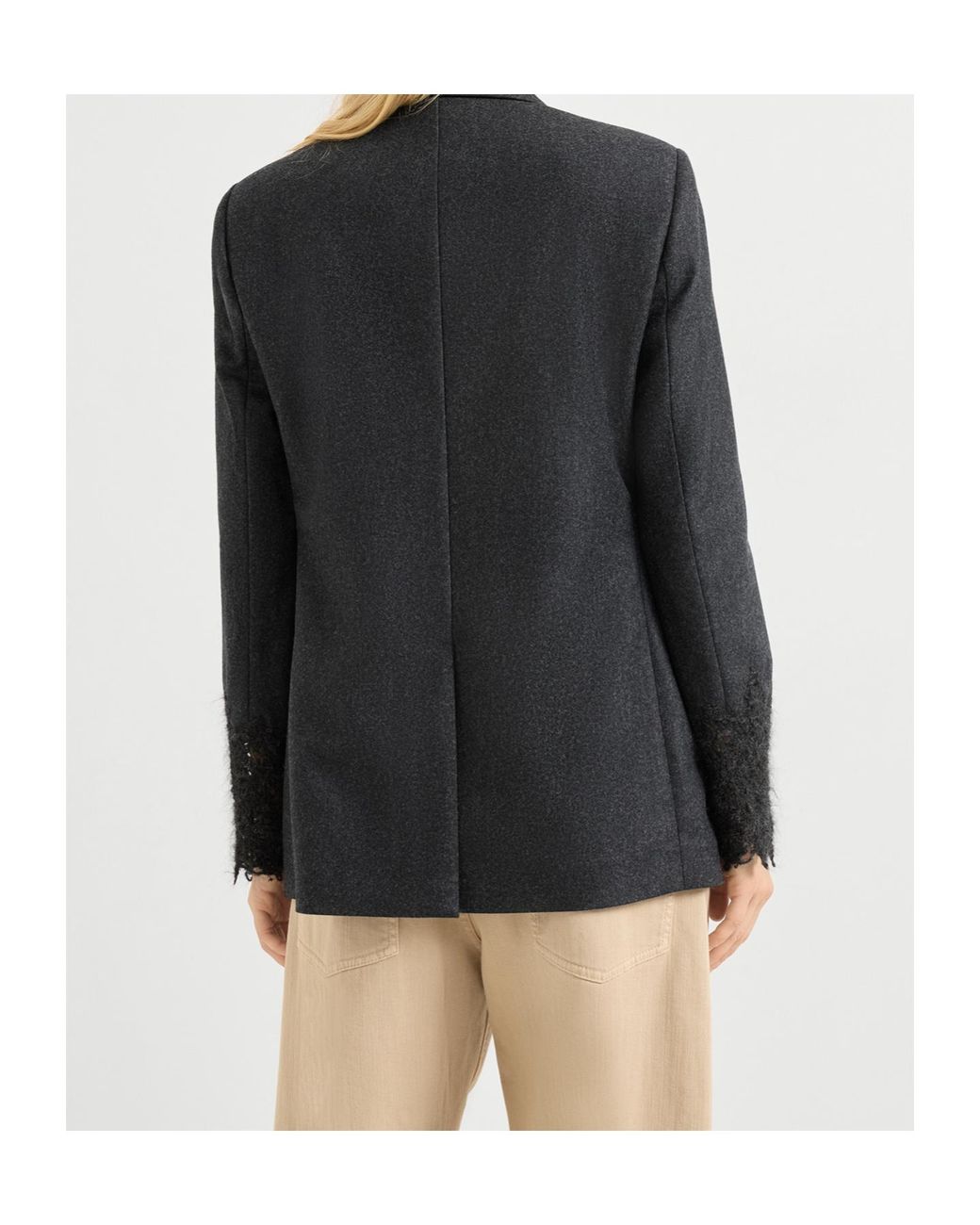 Brunello Cucinelli Black Double-Breasted Blazer