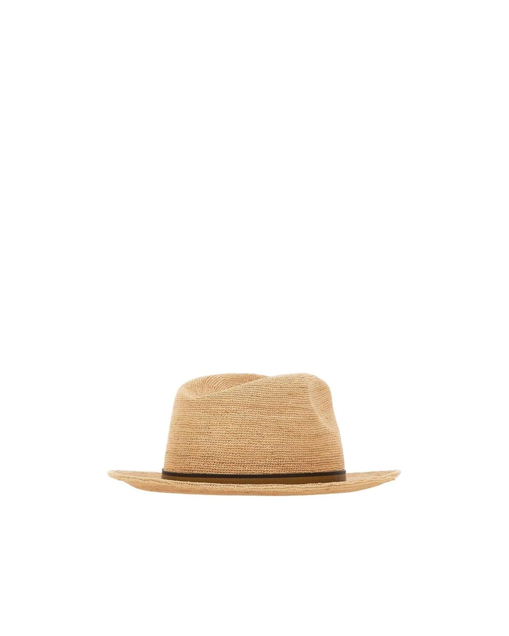 Borsalino Natural Argentina Crochet Medium-Brim Hat for men