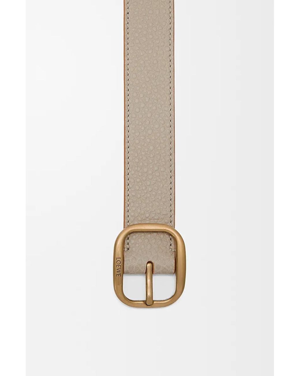 Loewe White Rounded Soft Belt