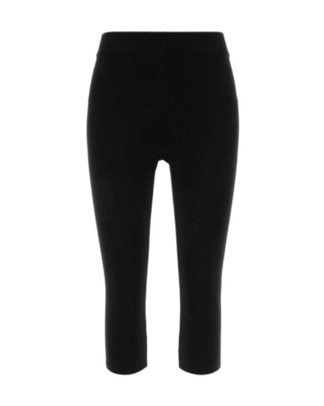 Magda Butrym Black Capri Knit Pants