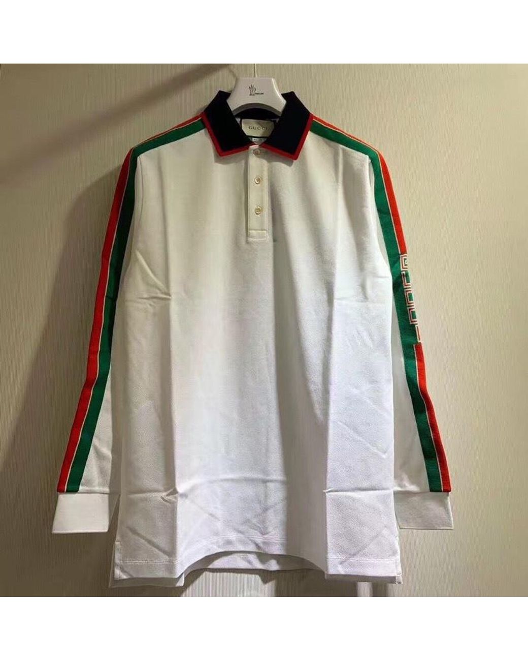 Gucci Multicolor Cotton Polo With Stripe for men