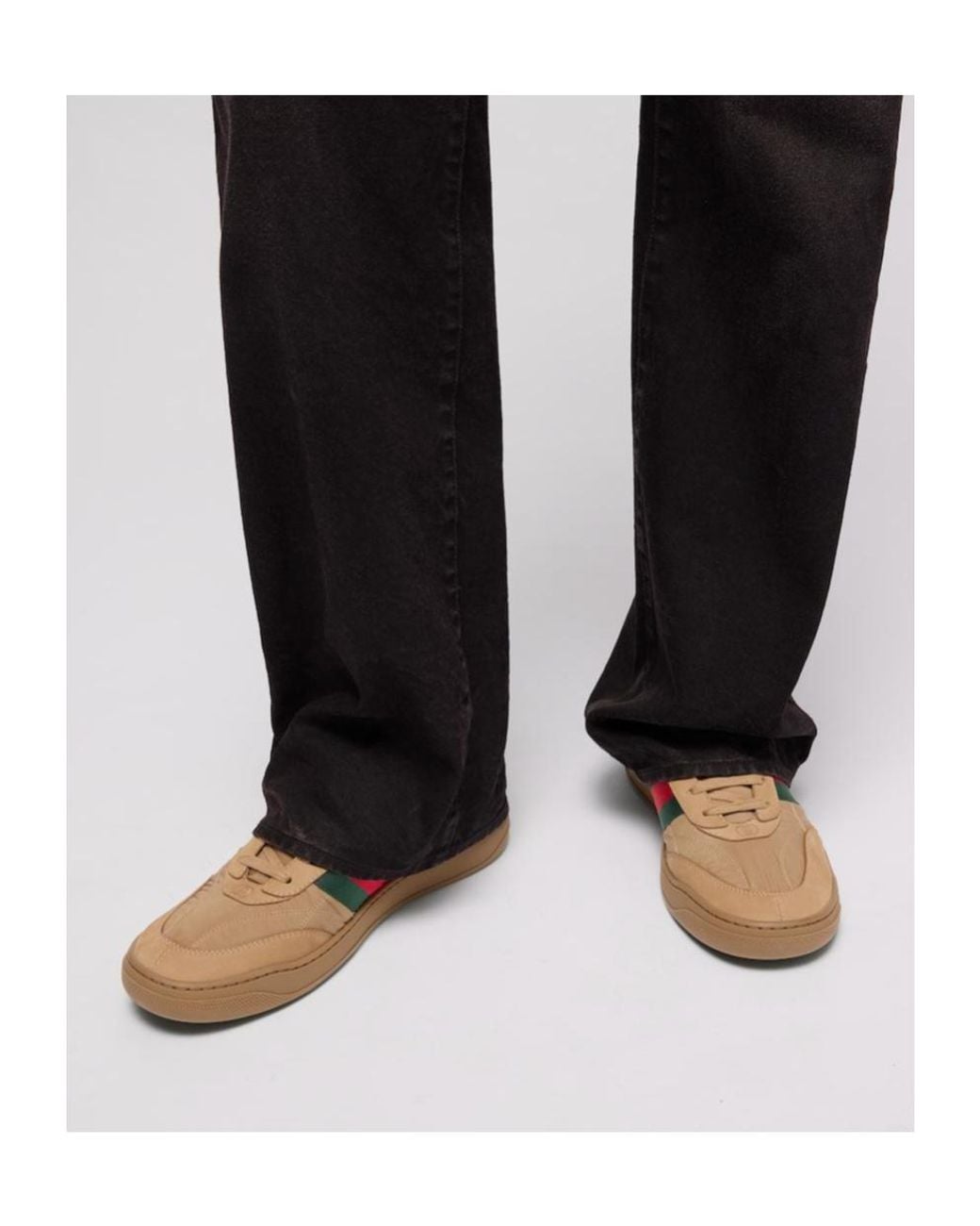 Gucci Brown Screener Sneaker for men