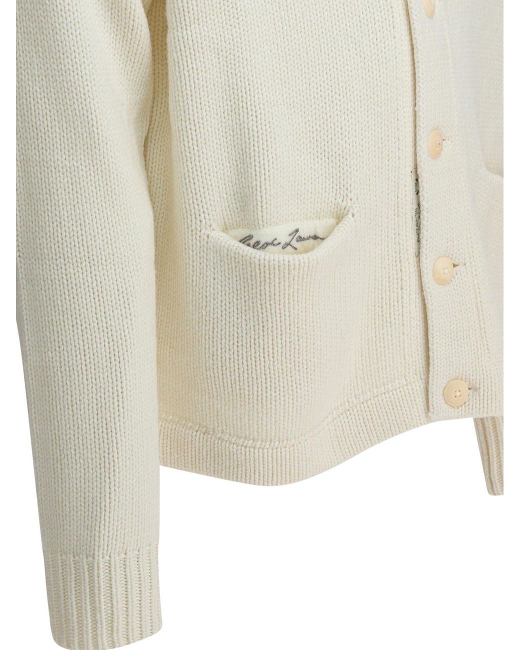 Polo Ralph Lauren White Yankees Cardigan for men