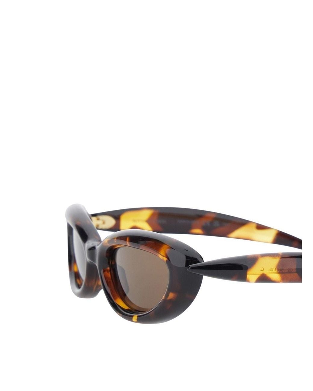 Bottega Veneta White Full-Rim Sunglasses