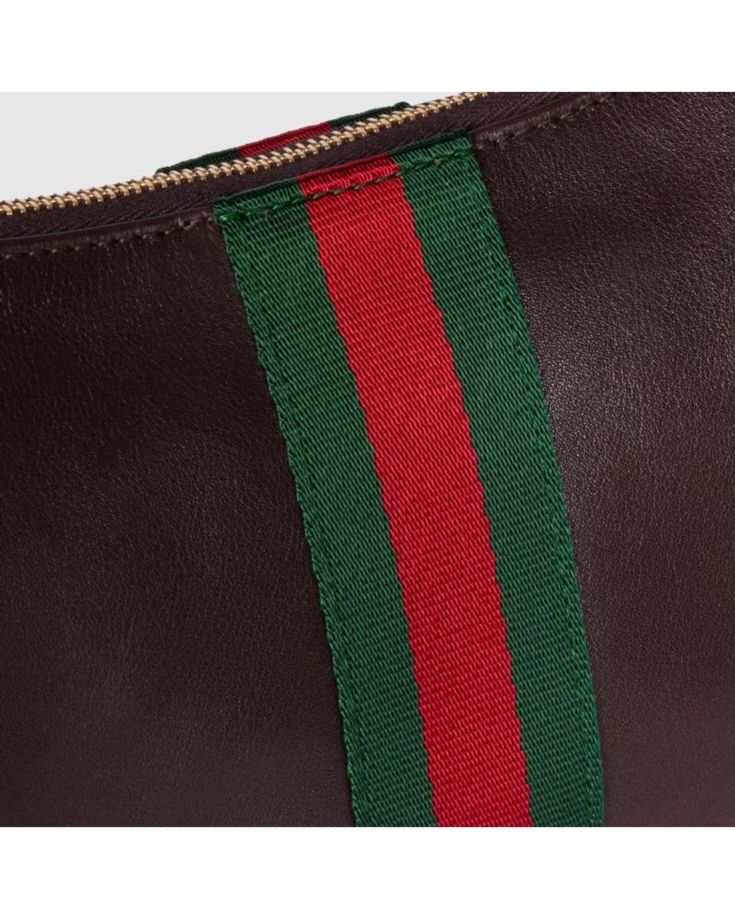 Gucci Brown Web Stripe Shoulder Bag for men