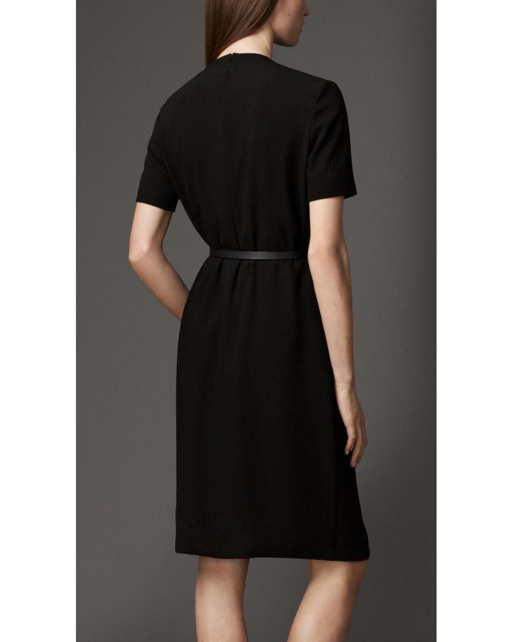 Burberry Black Round-Neck Dress