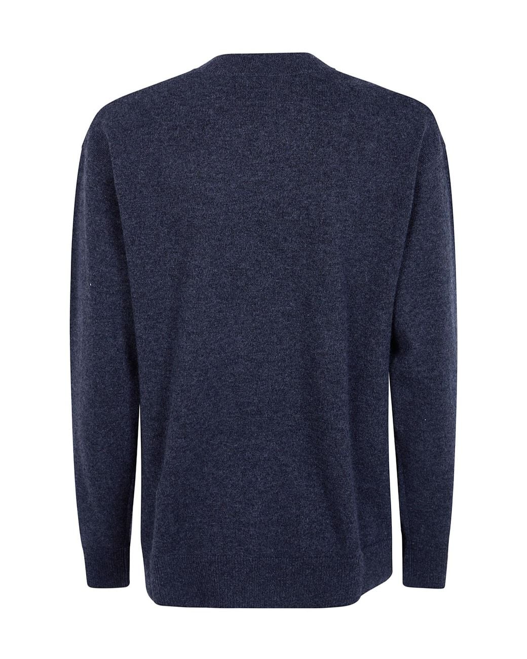 P.A.R.O.S.H. Blue Cashmere Round Neck Sweater