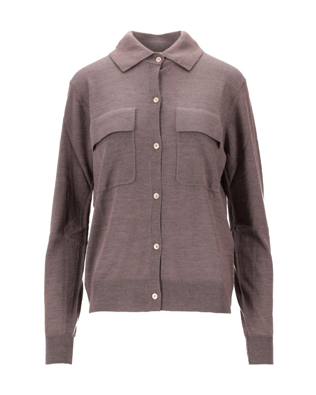 P.A.R.O.S.H. Brown Pocket Cardigan